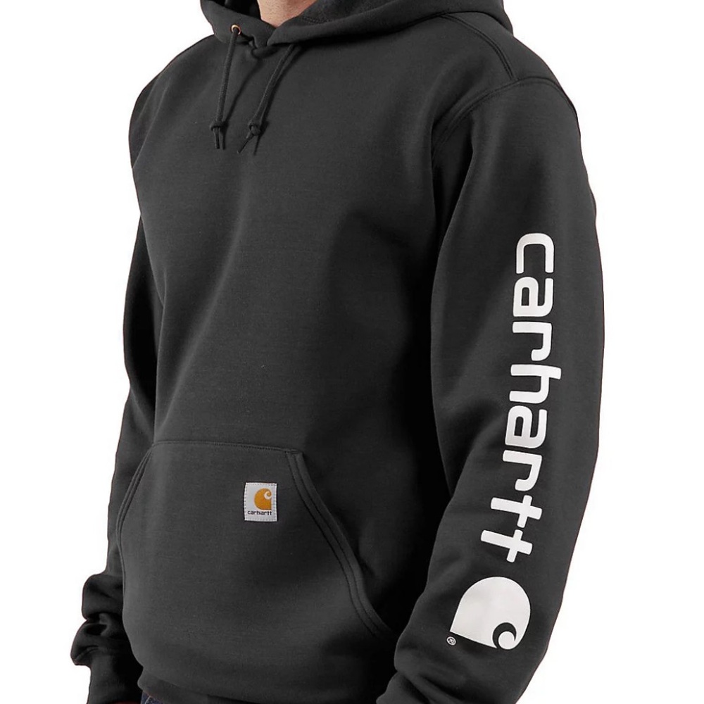 ‼️Carhartt Men's Loose Fit Midweight
Signature Sleeve Logo Hooded
Sweatshirt